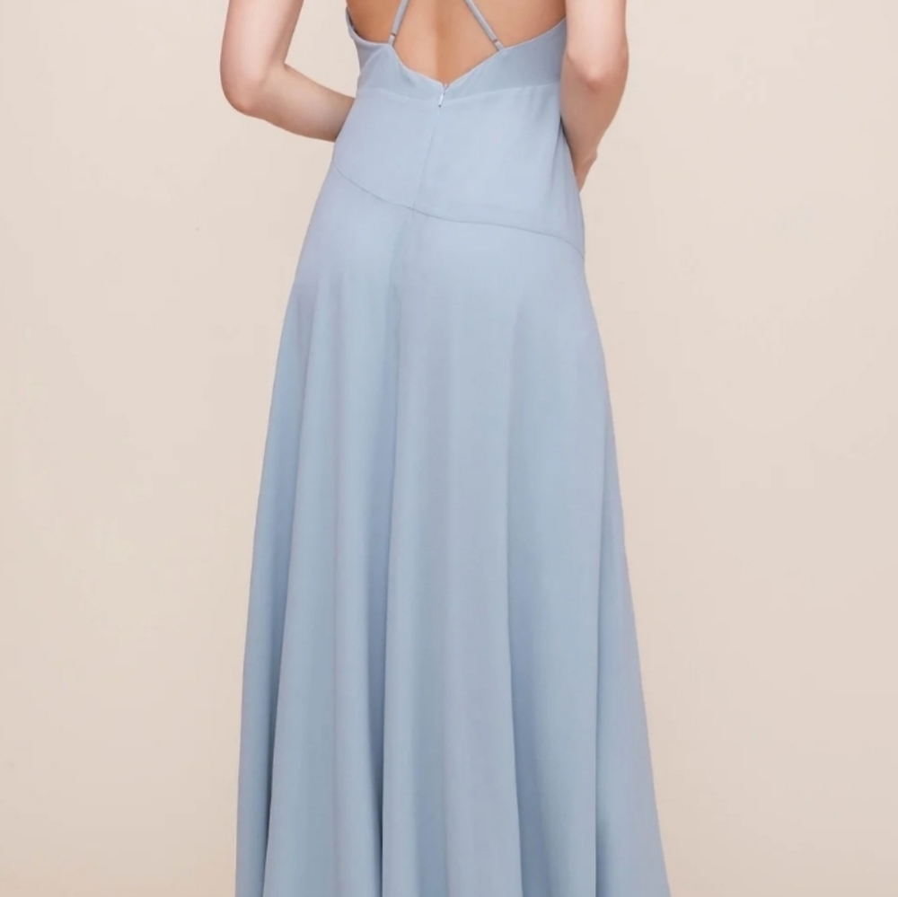 ASTR the label Sleeveless Surplice V-Neck Holland Ruffled maxi dress size XS - Picture 2 of 7